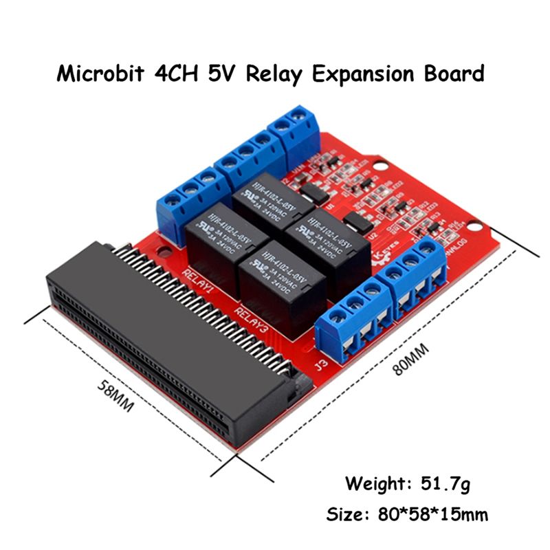 Модуль реле A40I Microbit на 4 – обзор и цена Kids Education Channel