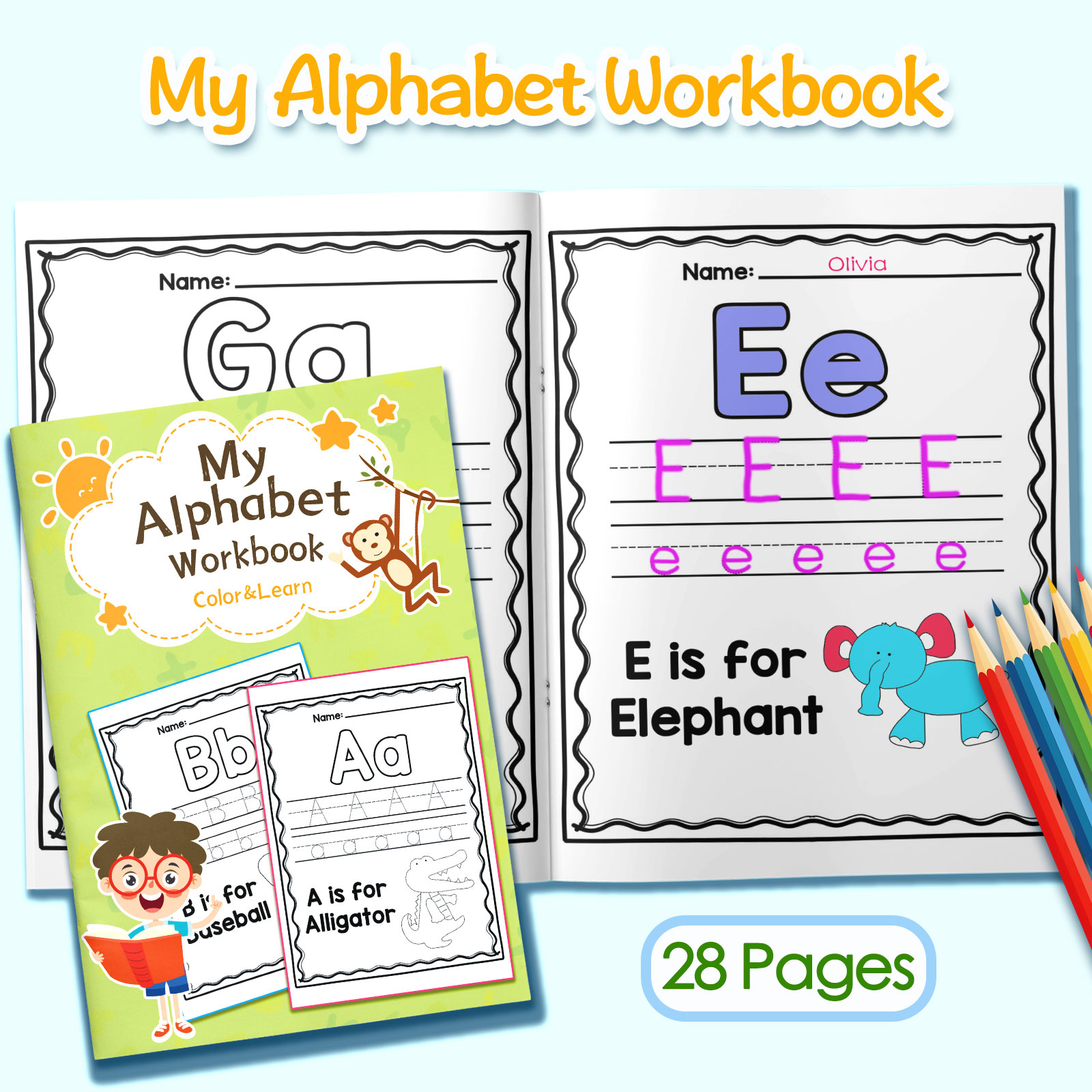 Раскраска для детей: слова и п – обзор и цена Kids Education Activities